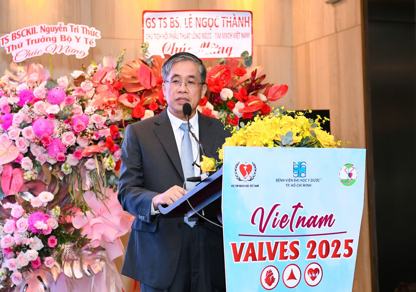 PGS TS BS. Nguyễn Hoàng Bắc - Giám đốc Bệnh viện Đại học Y Dược TP. Hồ Chí Minh, Chủ tịch Hội nghị Vietnam Valves 2025 phát biểu khai mạc Hội nghị
